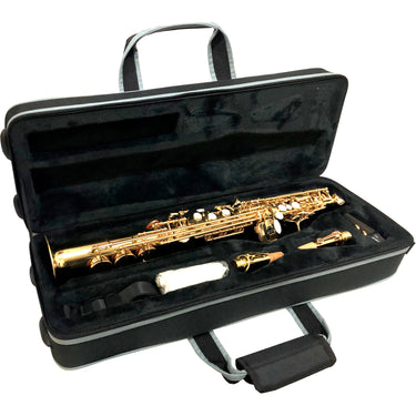 Saxofon Soprano Century Recto Doble Tono Dorado, Cnsx003